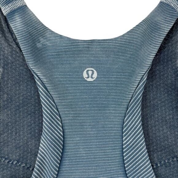 Lululemon Bob and Weave Bra In Washed Night Diver Size 4 - Picture 4 of 5